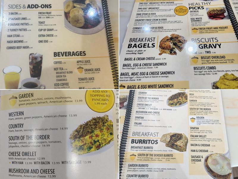 Golden Oak Pancake House - St. Louis Menu