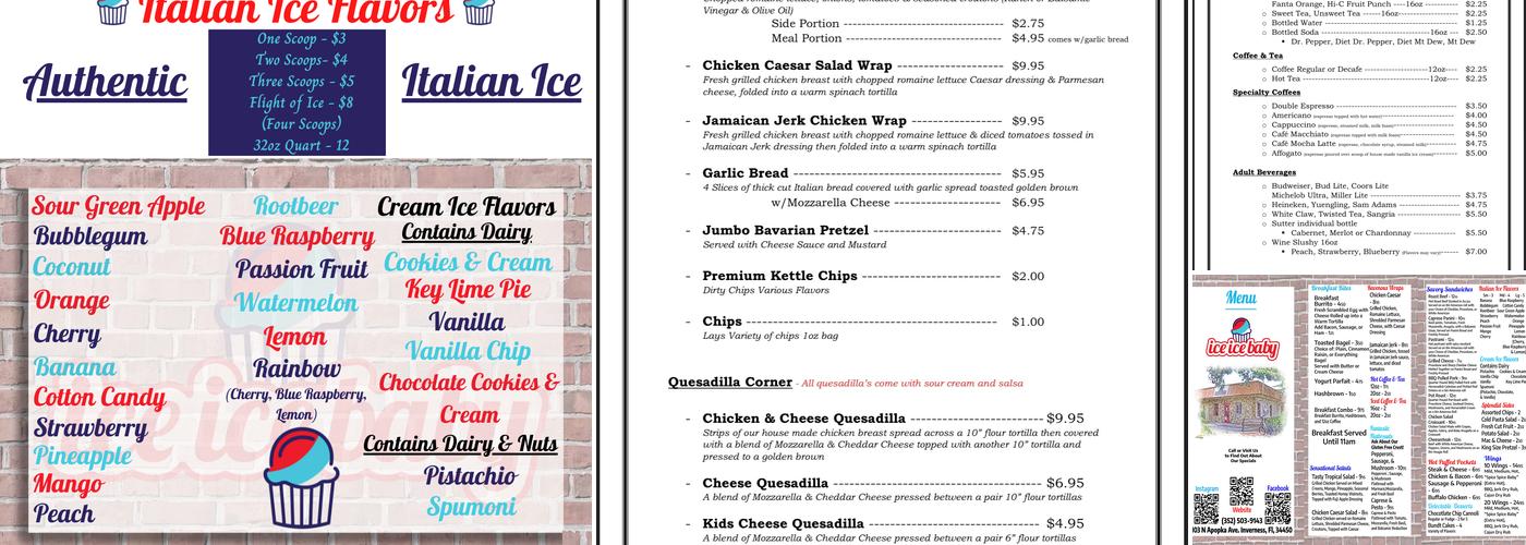 Courthouse Cafe Menu