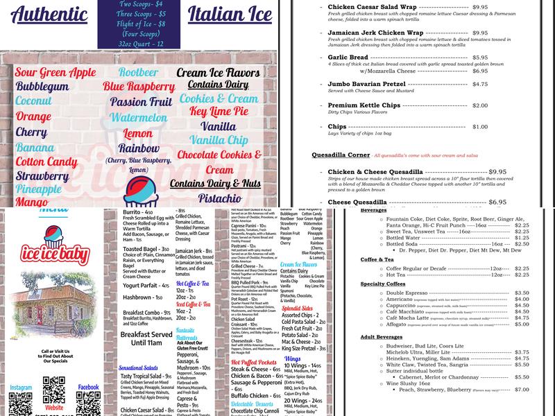 Courthouse Cafe Menu