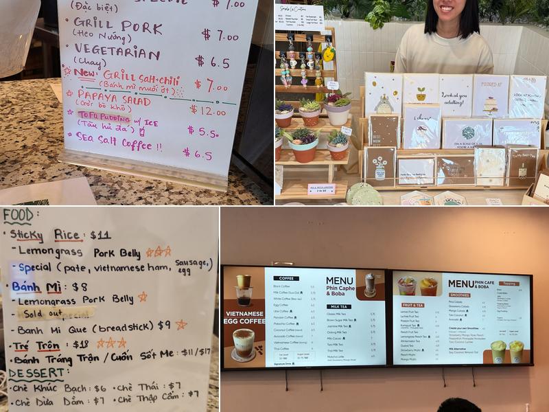 Phin Caphe & Boba Menu