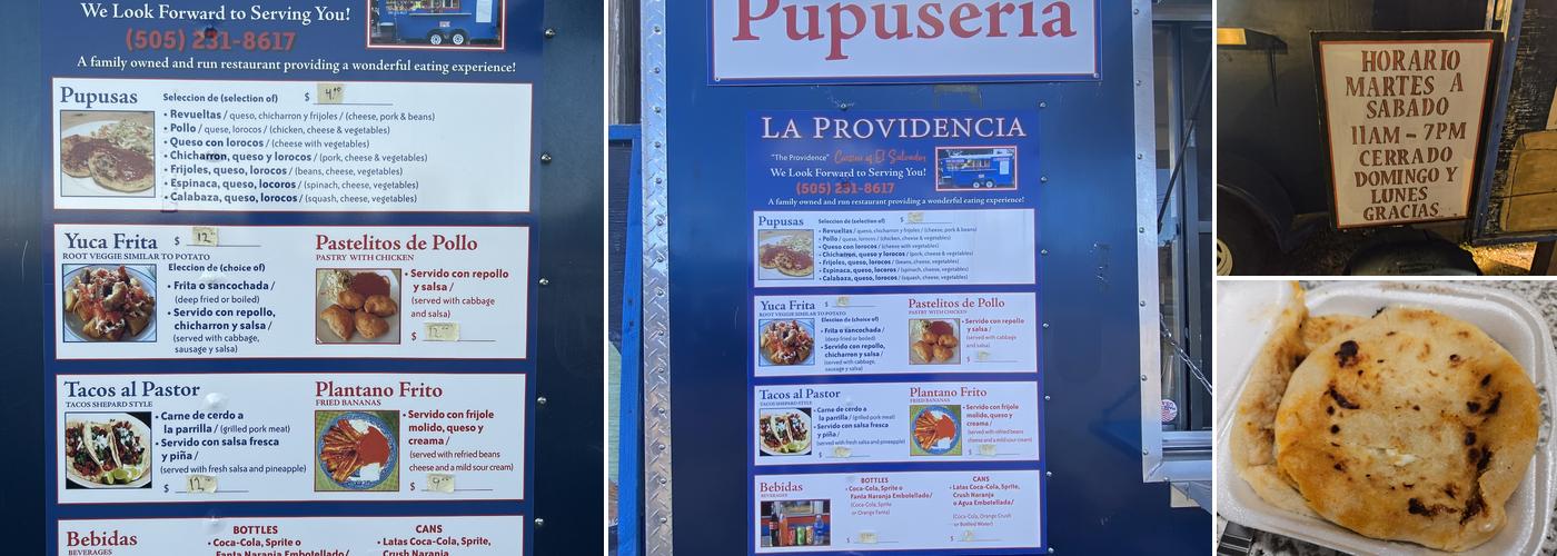 Pupuseria Y Lonchera La Providencia Menu