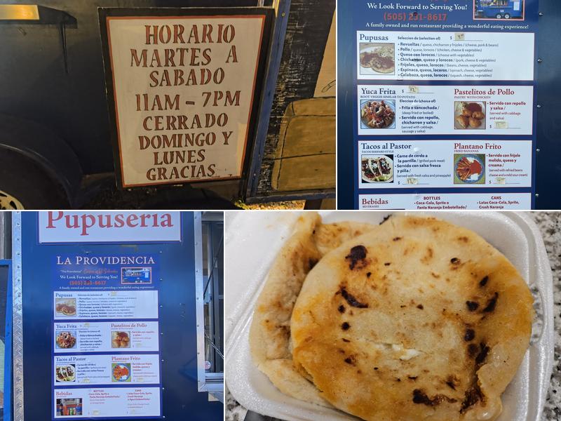 Pupuseria Y Lonchera La Providencia Menu