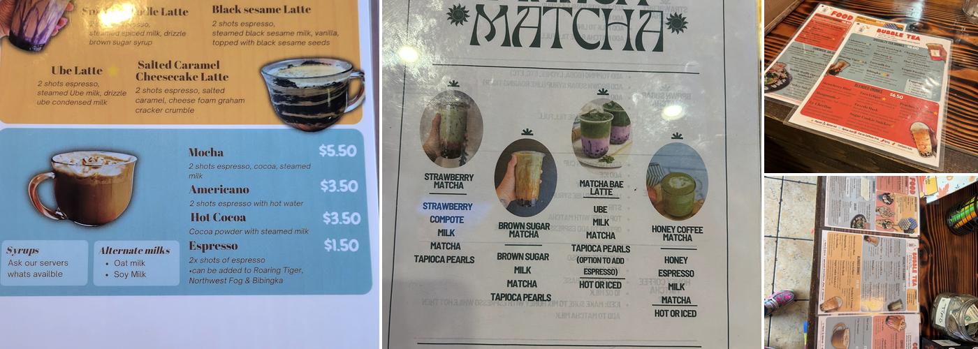 Bubz Menu