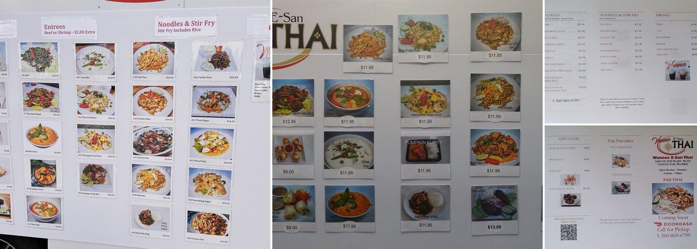 Wannee E-San Thai Menu