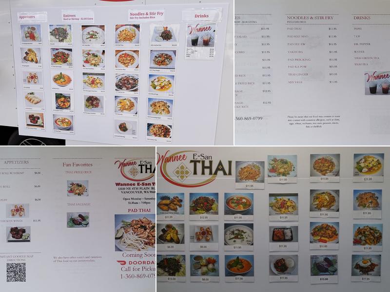 Wannee E-San Thai Menu