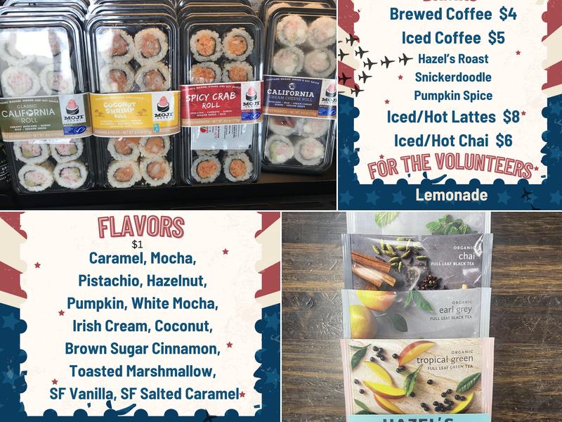 Hazel's Downtown Menu
