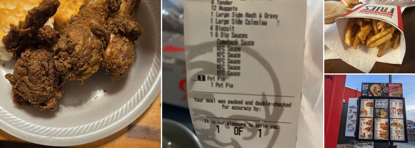 KFC Menu