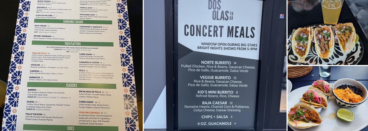 Dos Olas Menu