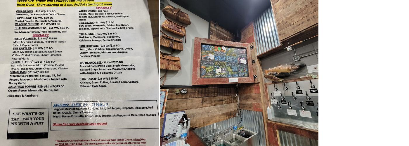 Smoking River Brewing Company Menu