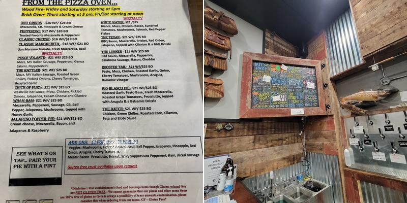 Smoking River Brewing Company Menu