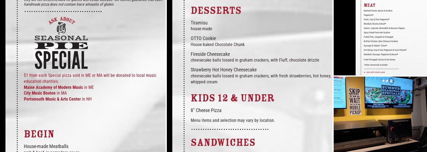 OTTO Menu