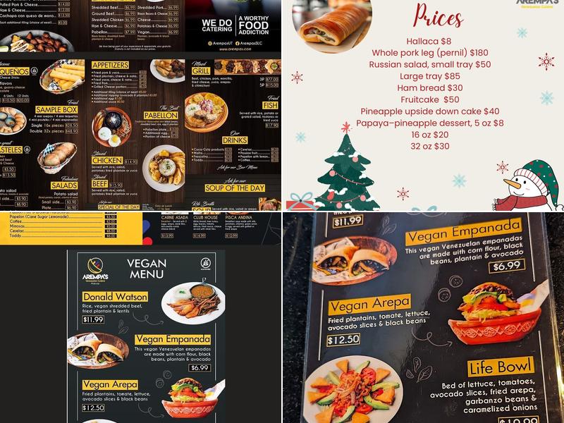 Arempas Menu