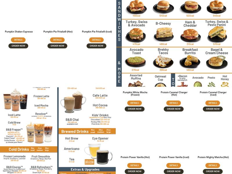 Beans & Brews Coffeehouse Menu