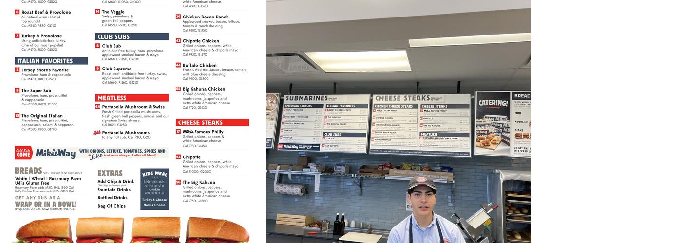 Jersey Mike's Subs Menu