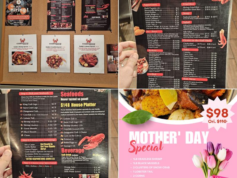 RUSTY CRAB DADDY Menu