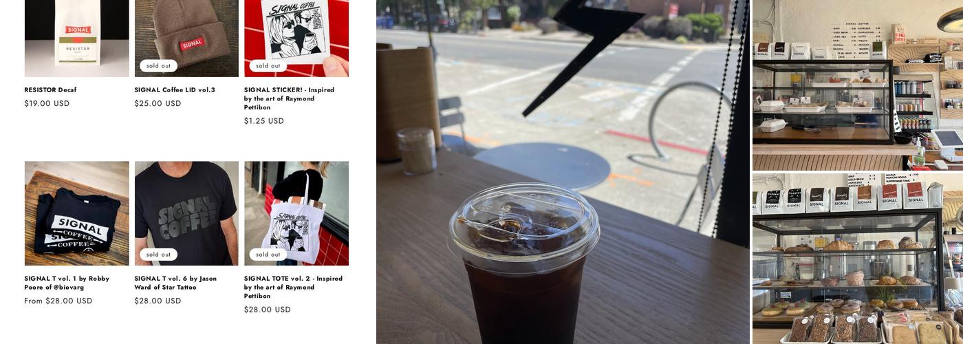 SIGNAL Coffee Roasters Menu