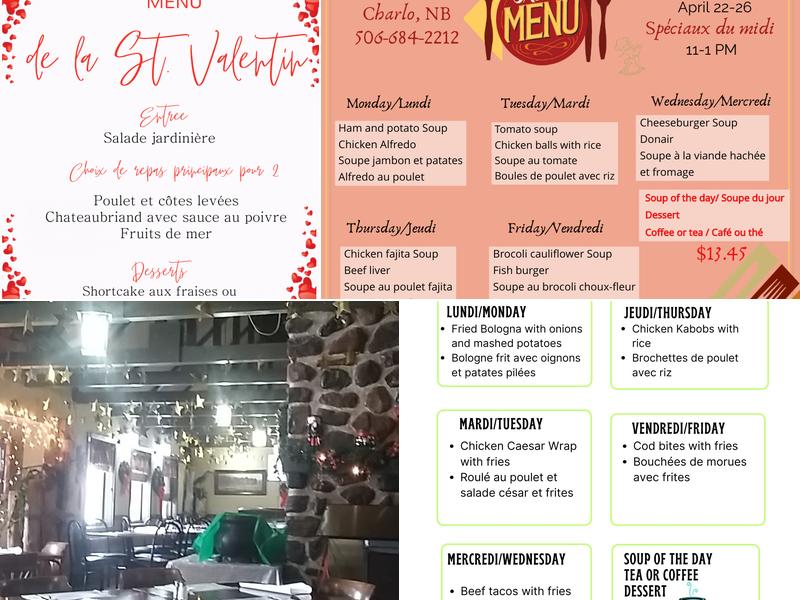 La Source Restaurant Menu