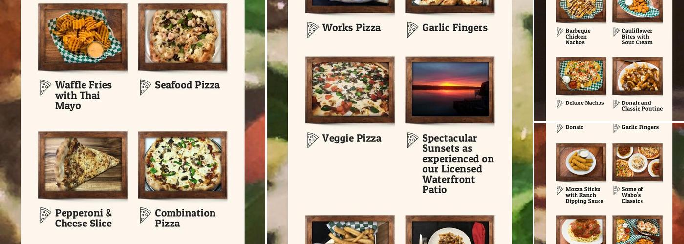 Wabo's Pizza Sub & Donair Menu