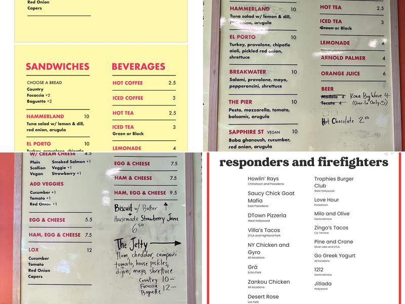 Southwest Bread Menu