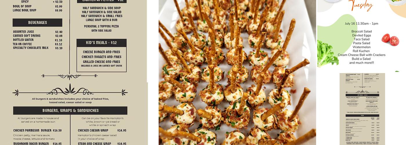 Hampton Cafe Menu