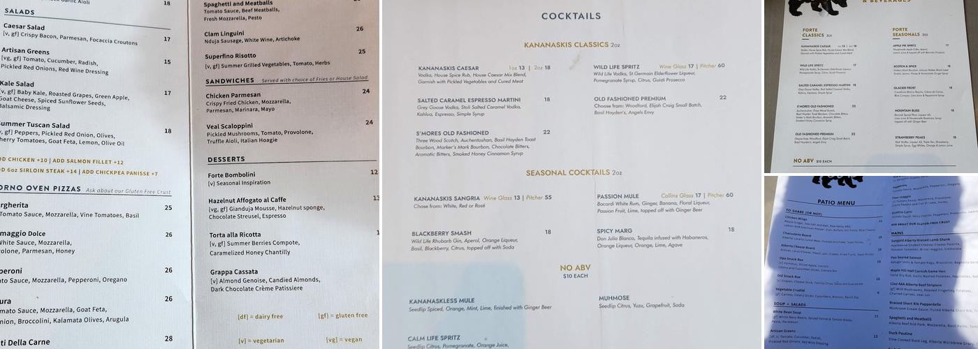Forte Menu