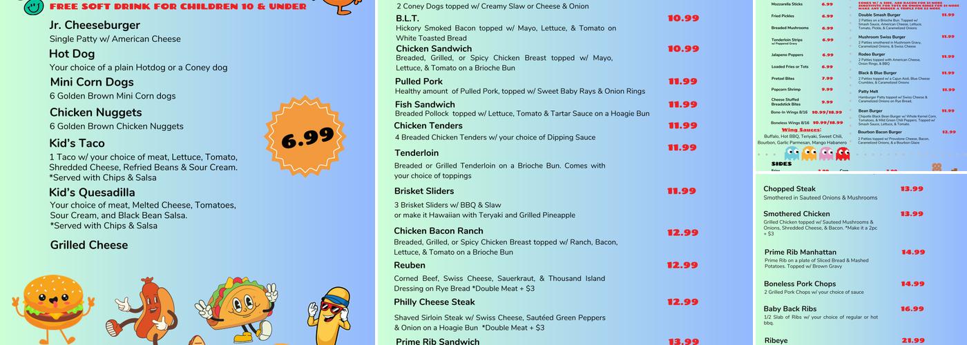 Messer's Bar & Grill Menu