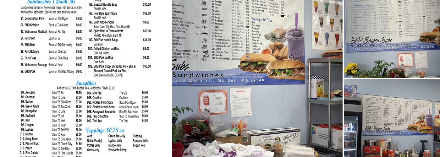 Dp saigon subs Menu