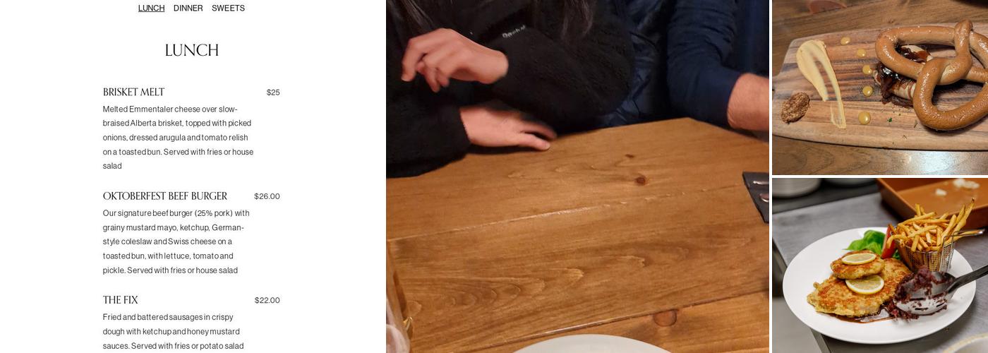 Das Schnitzelhaus Menu