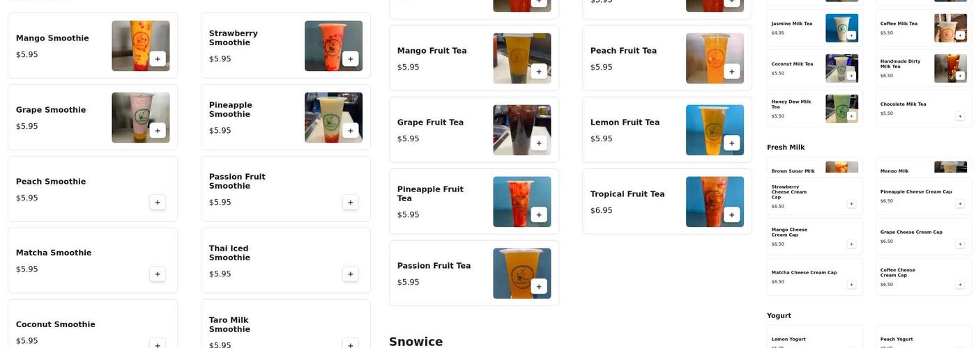 Hi Bubbles Menu