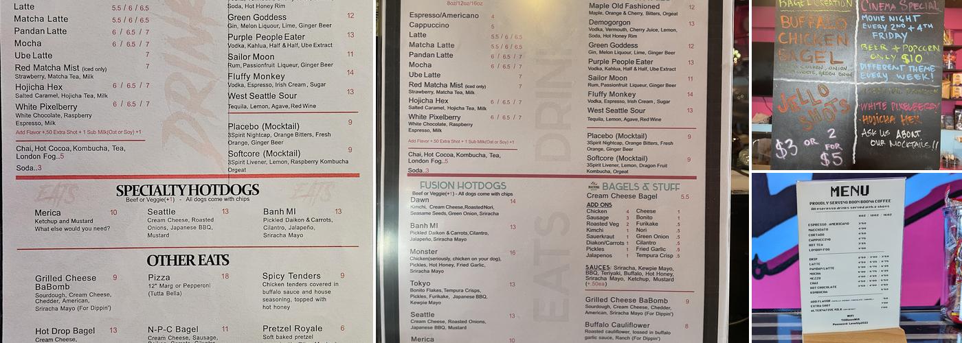 Till Dawn Menu