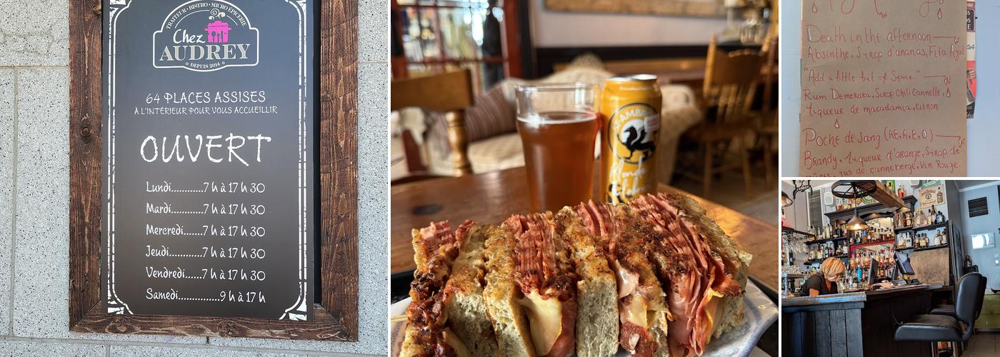 Bistro Audrey Traiteur Menu
