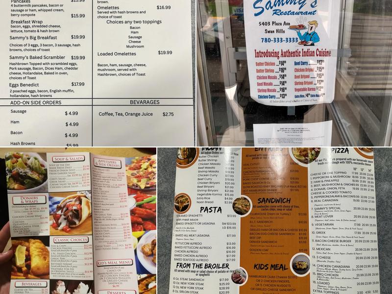 Sammy's Steak & Pizza Menu