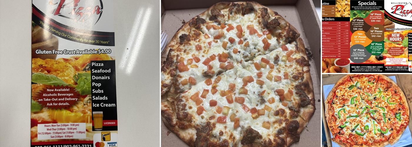 Wellington Pizza & Seafood Menu