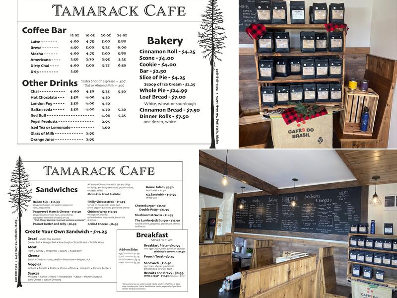 Tamarack Cafe Menu