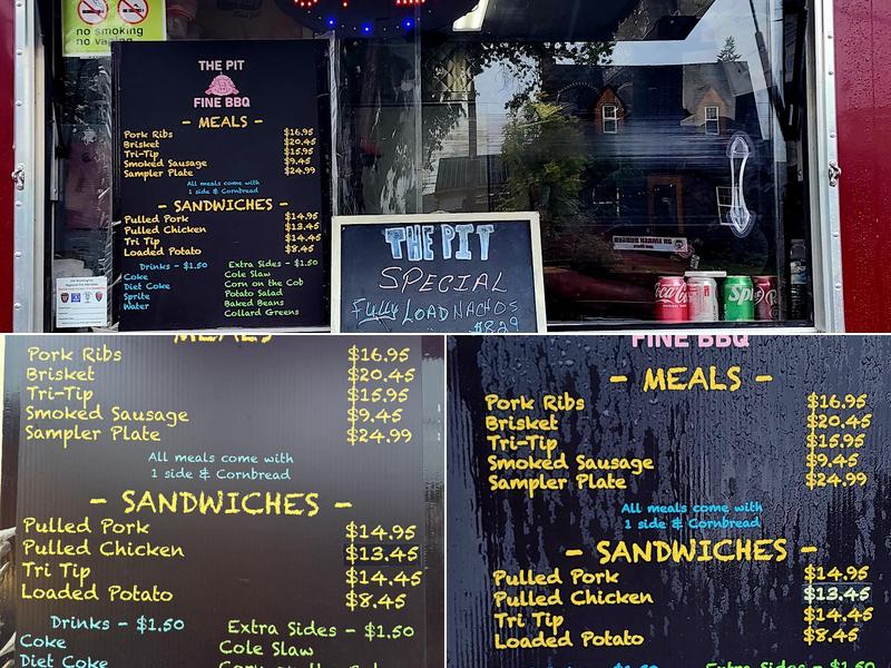 The Pit BBQ Menu