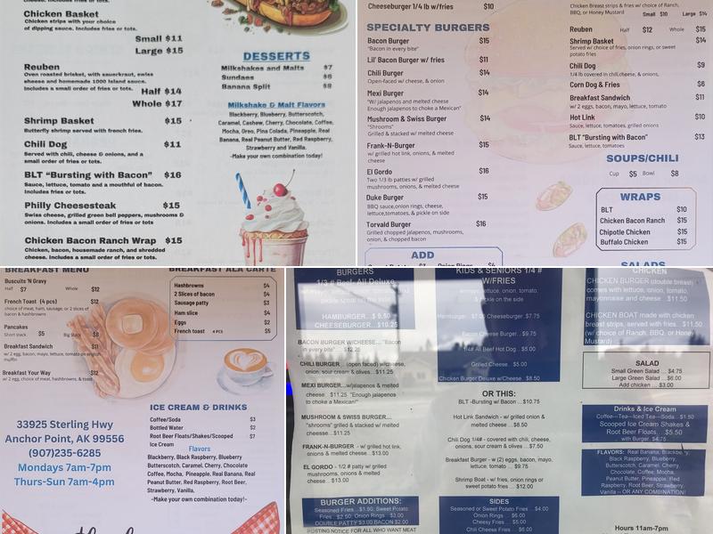 Blue Bus Diner Menu