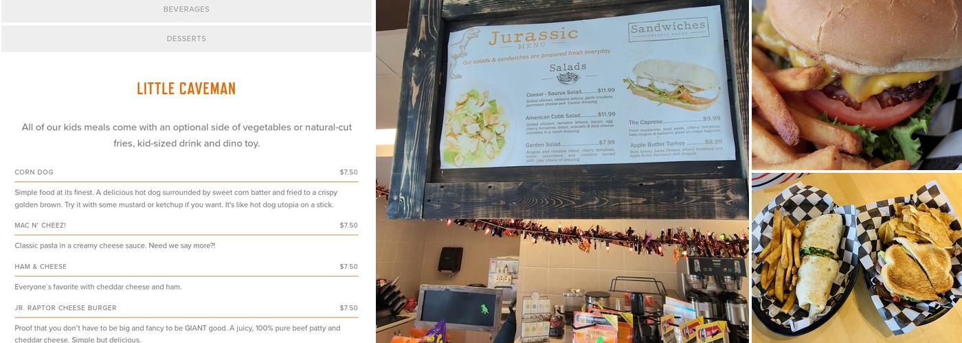 Moab Giants Cafe Menu