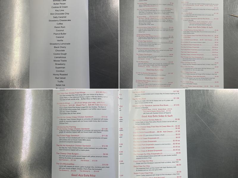Good Azz Eats Menu