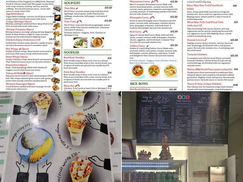 Tiny Tasties Menu