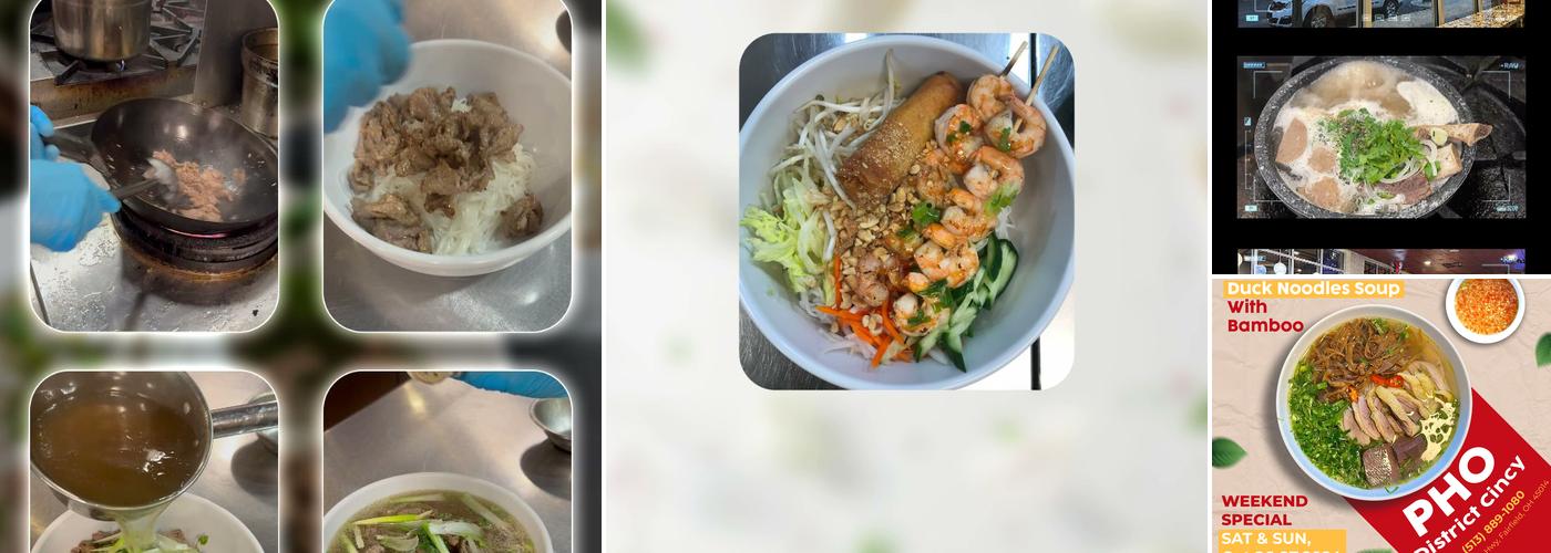 Pho District Cincy Menu