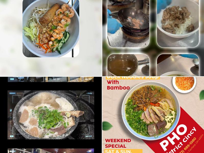 Pho District Cincy Menu