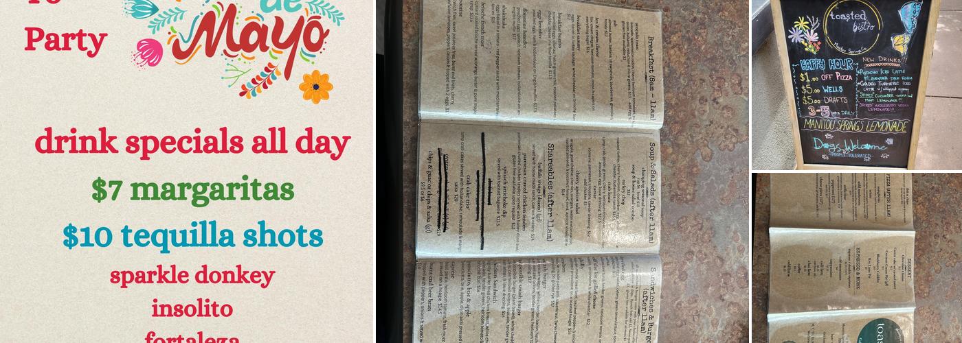 Toasted (bistro) Menu