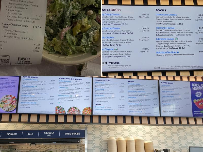 Just Salad Menu