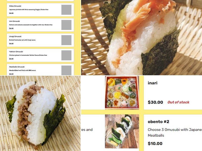 ookini omusubi Menu