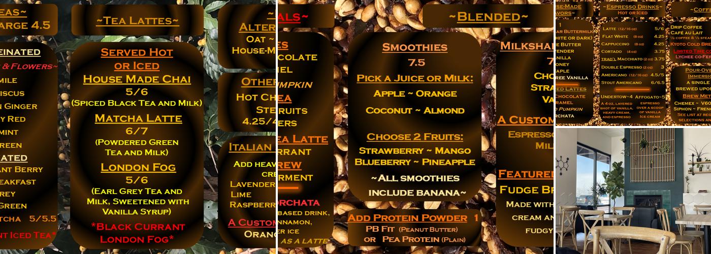 Forge Coffee Lab Menu