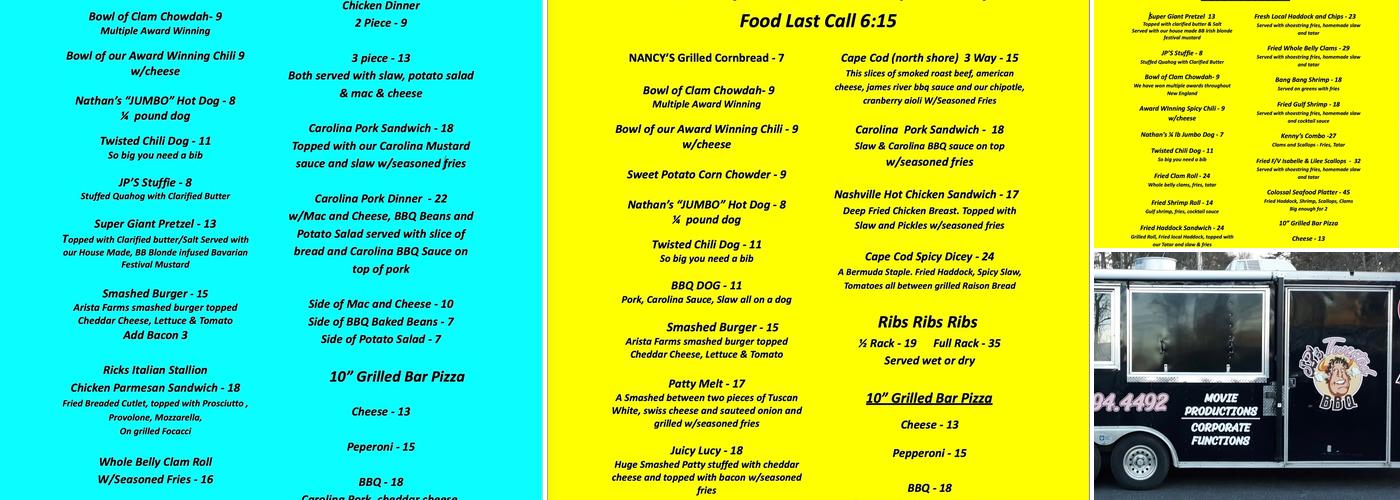 JP'S Twisted BBQ Menu