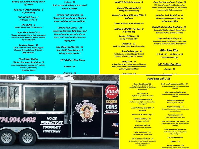 JP'S Twisted BBQ Menu