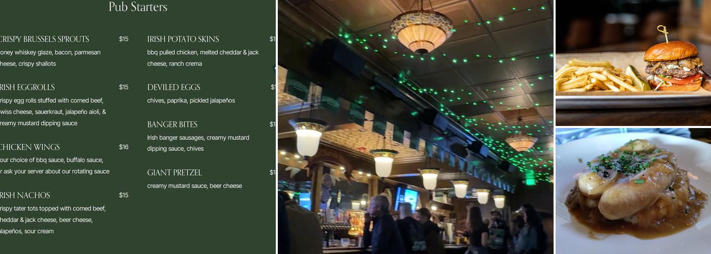 Mickey's Irish Pub Menu