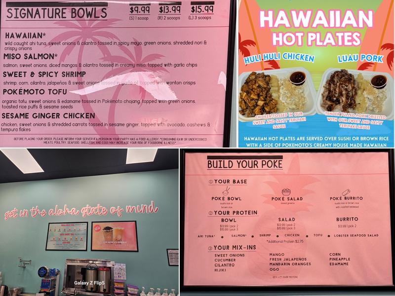 Pokemoto Menu