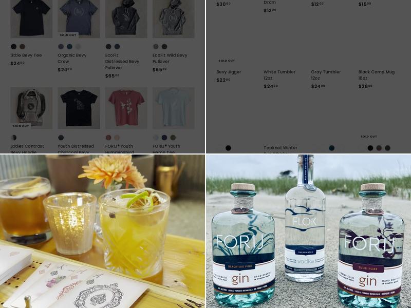 Wild Bevy Distilling Menu